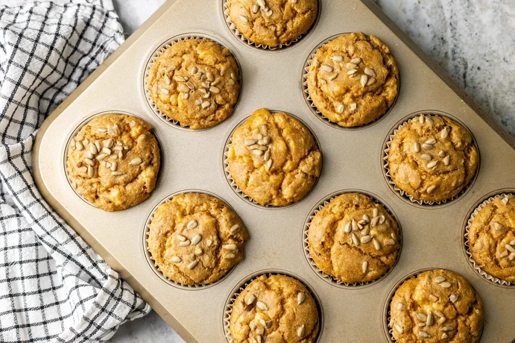 chickpea flour banana muffins
