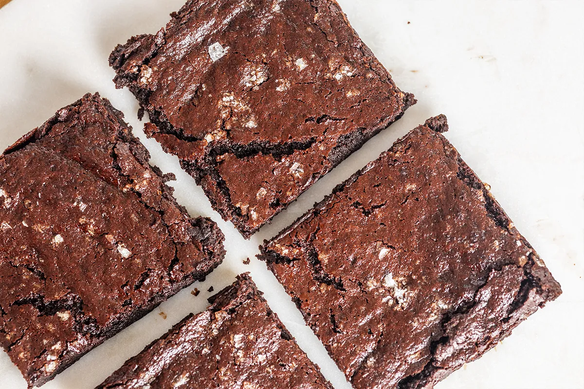 garbanzo bean flour brownies egg-free