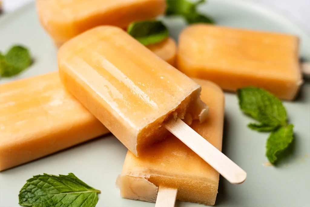 cantaloupe popsicles