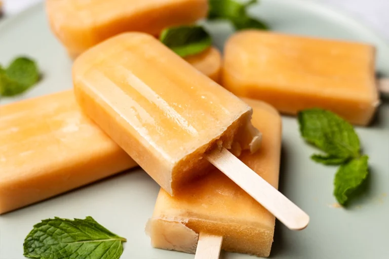 aip dairy free cantaloupe popsicles