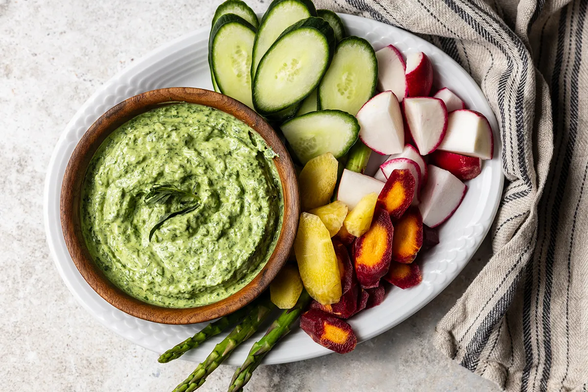 dairy-free green goddess dressing no mayo