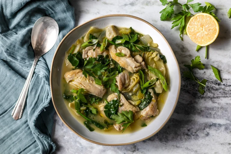 Spinach artichoke chicken stew aip paleo whole30