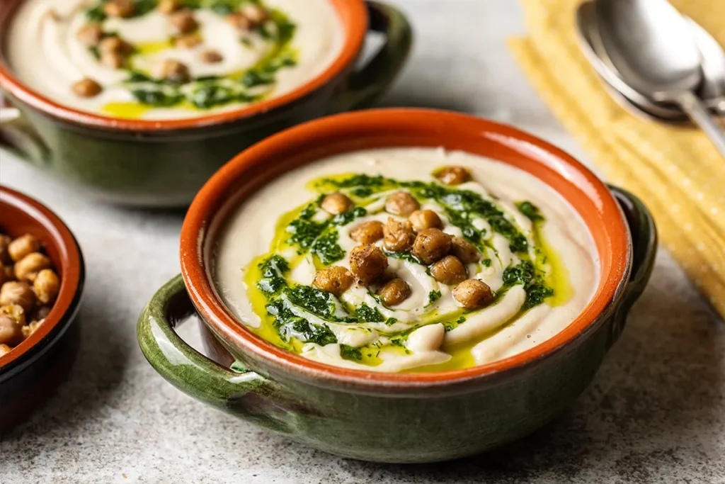 cauliflower chickpea soup 