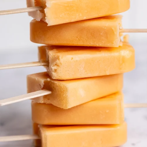 Canteloupe popsicles