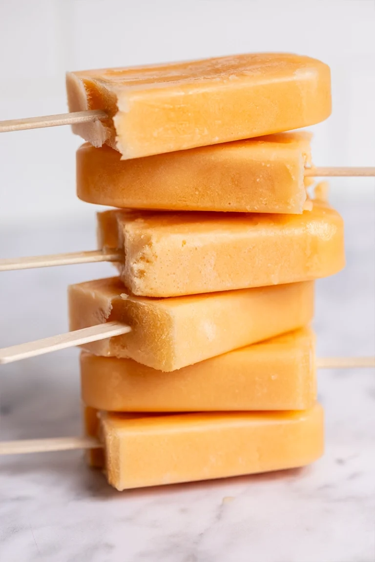 Canteloupe popsicles