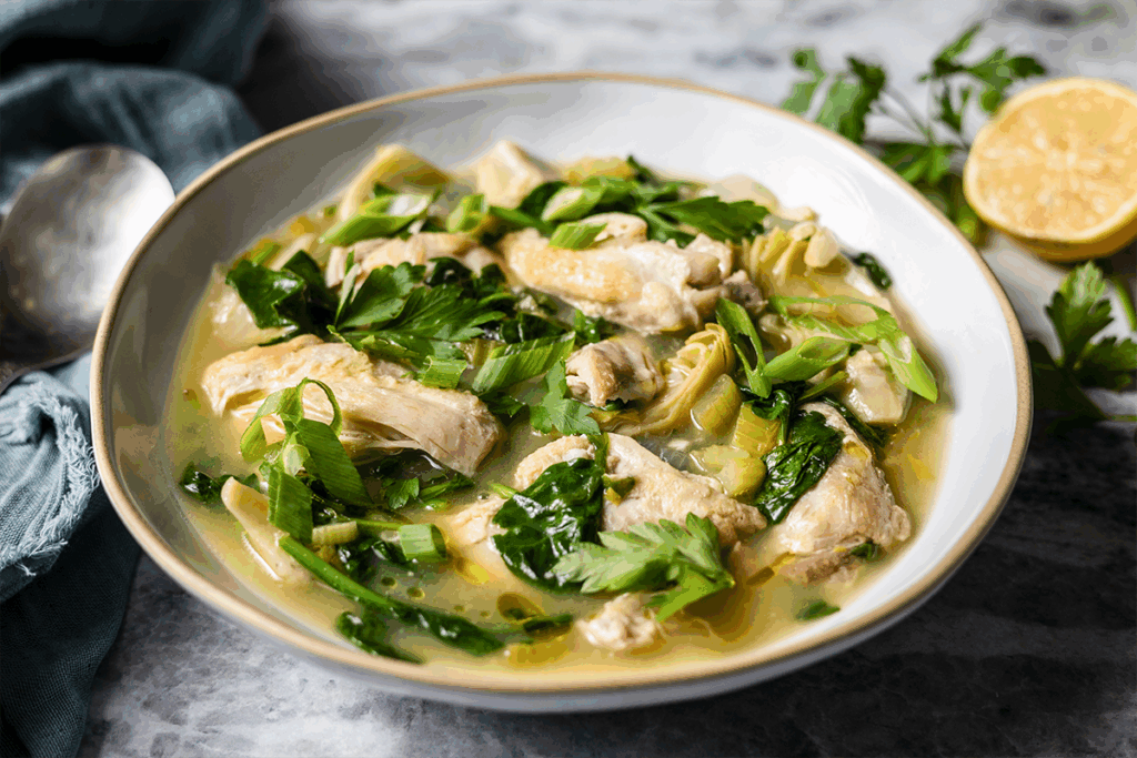 Spinach Artichoke Chicken Stew