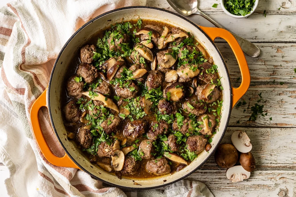 gluten-free swedish meatballs, dairy-free swedish meatballs, egg-free swedish meatballs