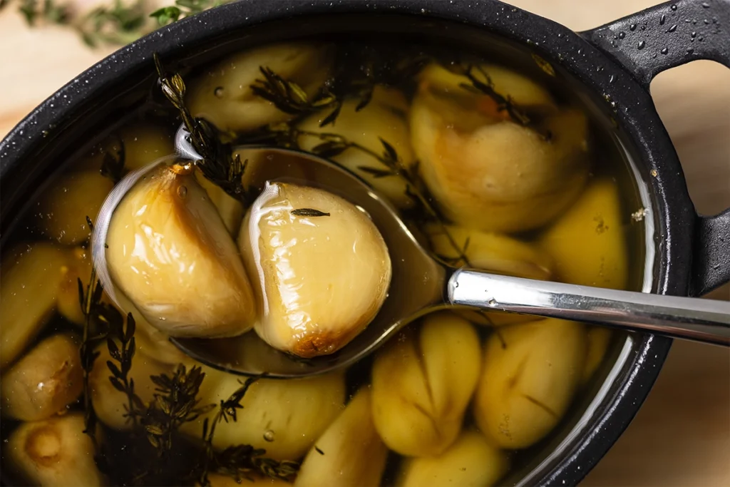 duck fat garlic confit