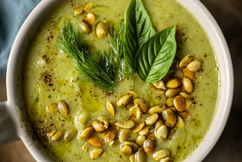 zucchini and white bean soup plant-based whole30 aip modified
