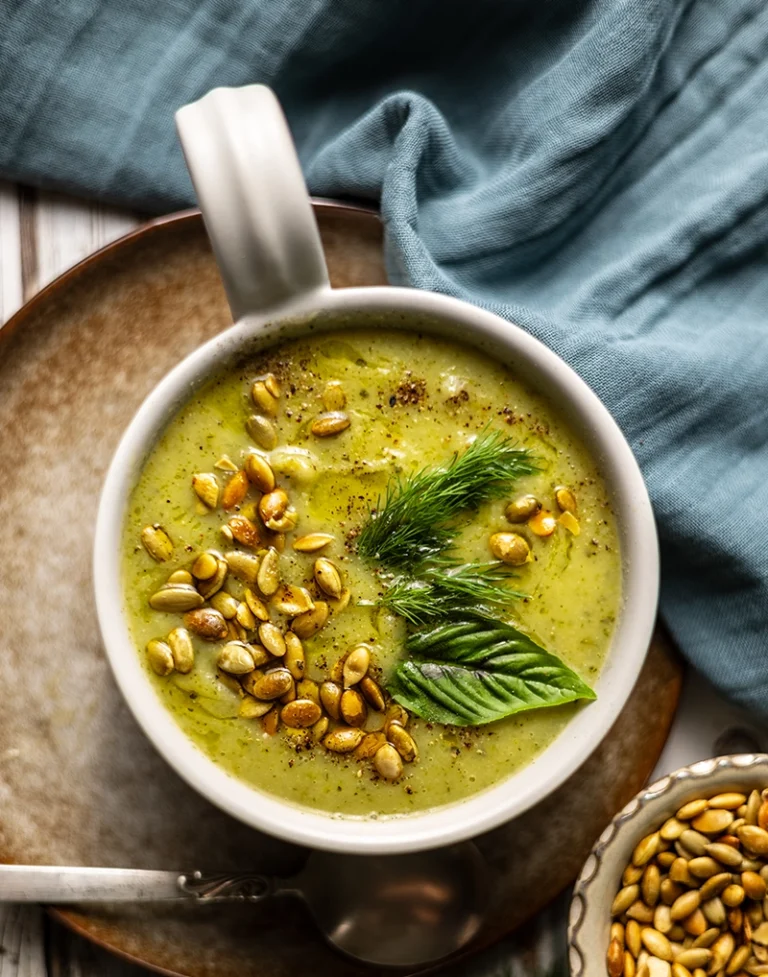 zucchini and white bean soup plant based whole30 aip modified