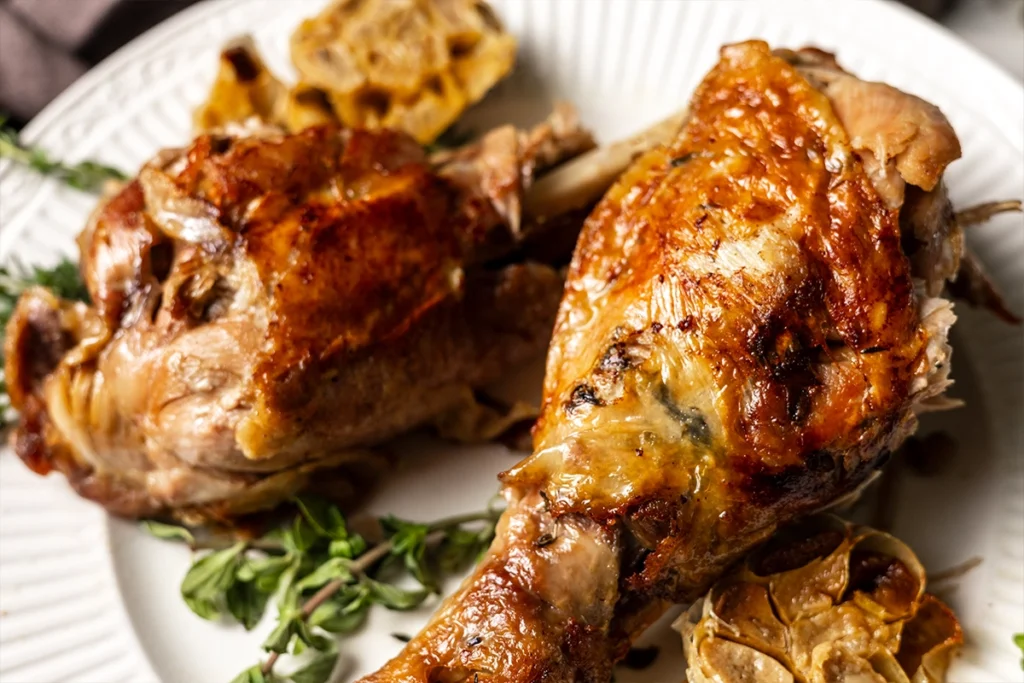 Confit turkey legs