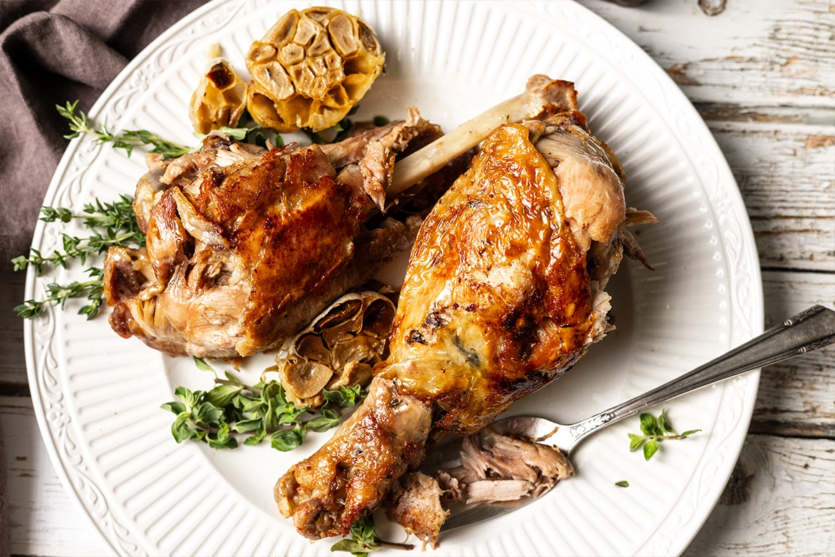 duck fat turkey leg confit