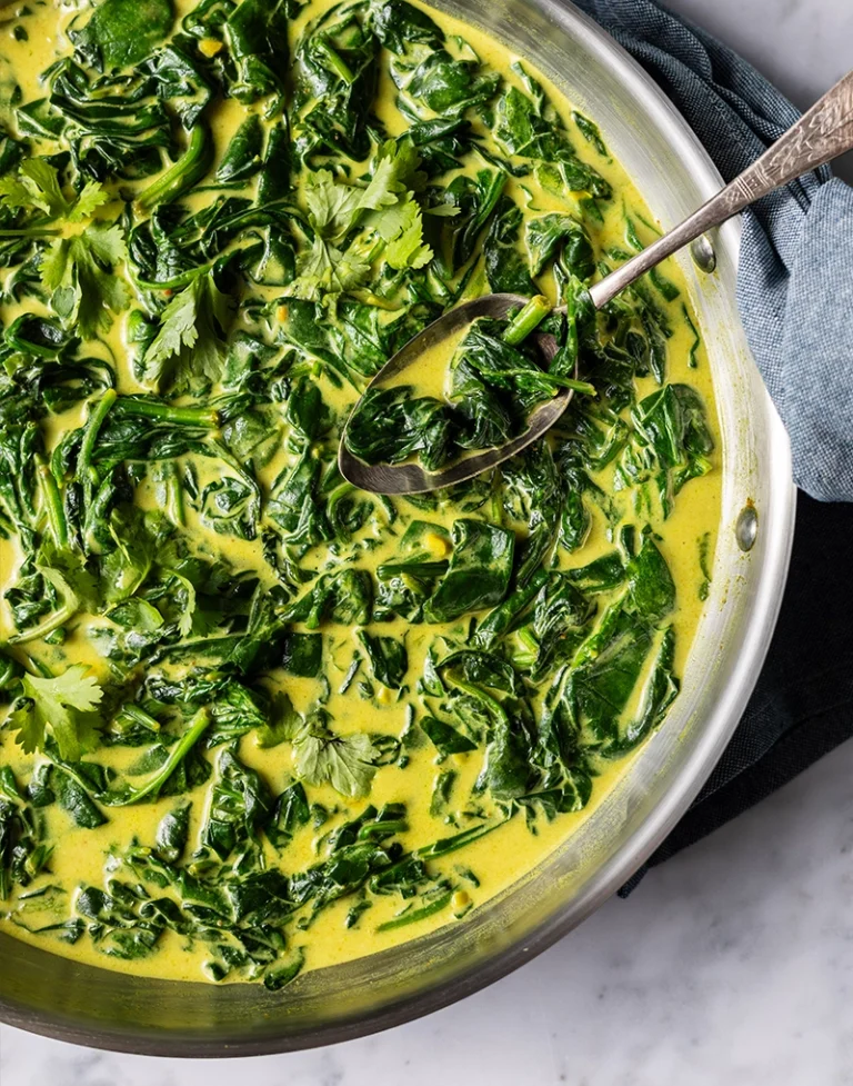 Dairy Free Creamed Spinach AIP Paleo Whole30