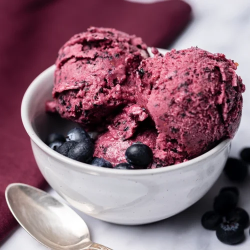 dairy free blueberry lemon ice cream