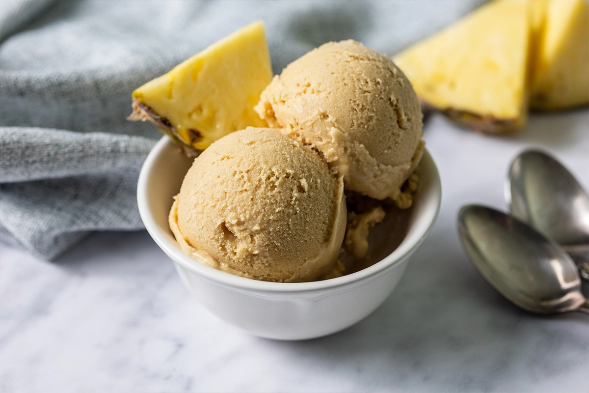 dairy free pina colada sherbet