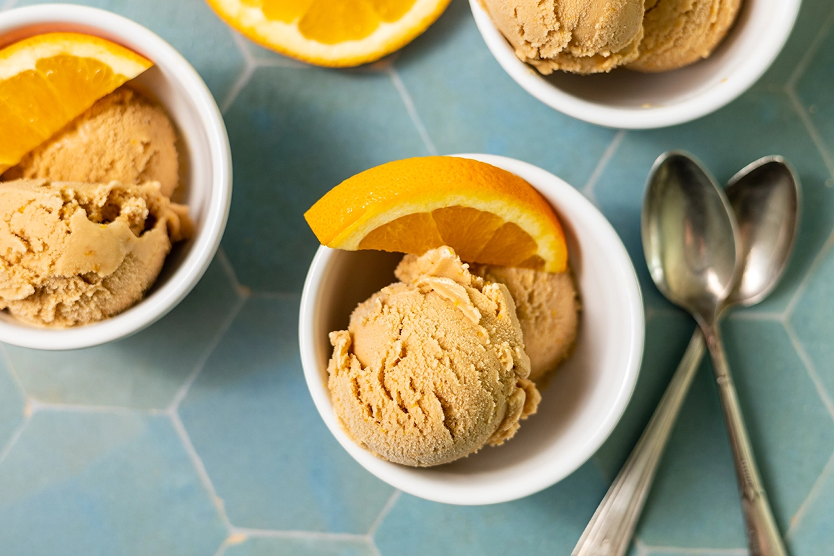 dairy free orange sherbert