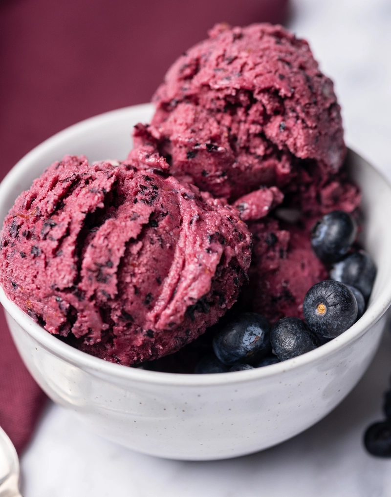 dairy free blueberry lemon ice cream