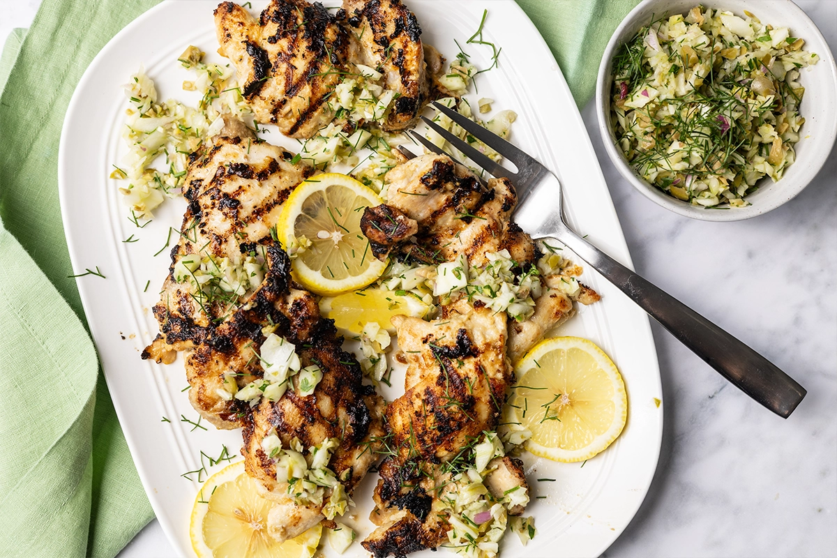 grilled chicken with dairy-free yogurt marinade aip paleo whole30