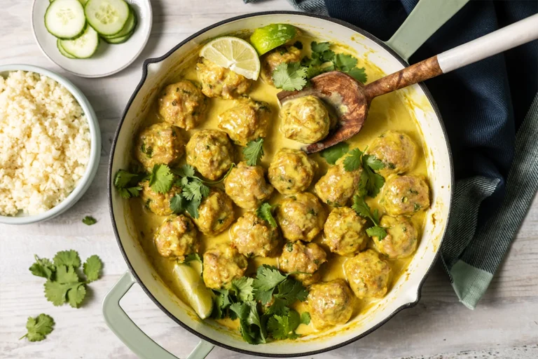 chicken curry meatballs