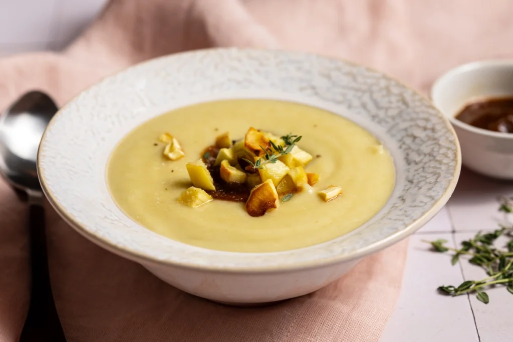 parsnip soup with apple butter aip paleo whole30